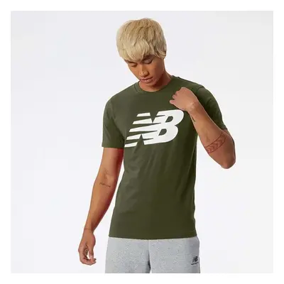 New Balance NB CLASSIC NB TEE Pánské triko, khaki, velikost