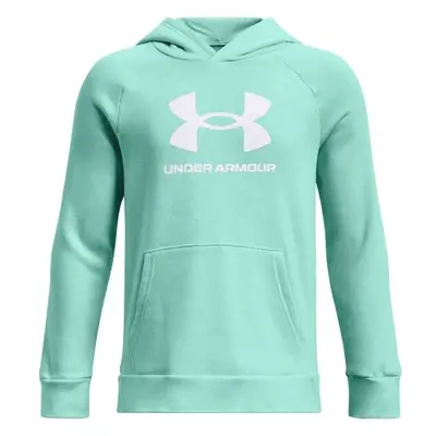 Under Armour RIVAL Chlapecká mikina, tyrkysová, velikost