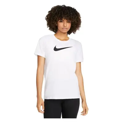 Nike DRI-FIT SWOOSH Dámské tričko, bílá, velikost