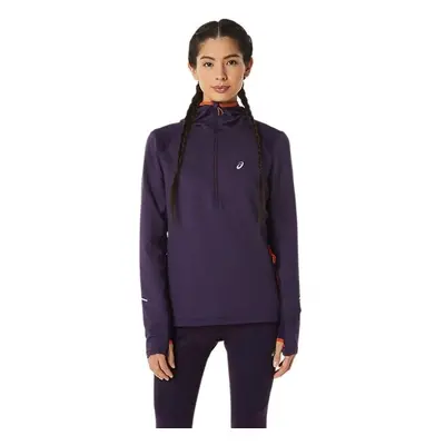 ASICS WINTER RUN LS HOODIE Dámská mikina, fialová, velikost