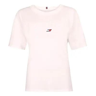 Tommy Hilfiger RELAXED TH GRAPHIC TEE Dámské tričko, bílá, velikost