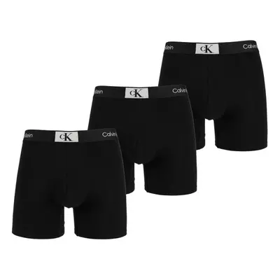 Calvin Klein ´96 COTTON-BOXER BRIEF 3PK Pánské boxerky, černá, velikost