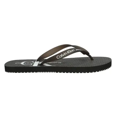 Calvin Klein BEACH SANDAL GLOSSY Pánské žabky, černá, velikost