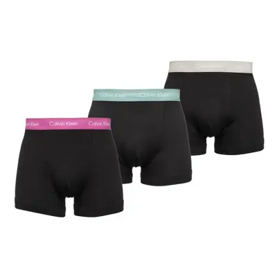 Calvin Klein COTTON STRETCH-TRUNK 3PK Pánské boxerky, černá, velikost