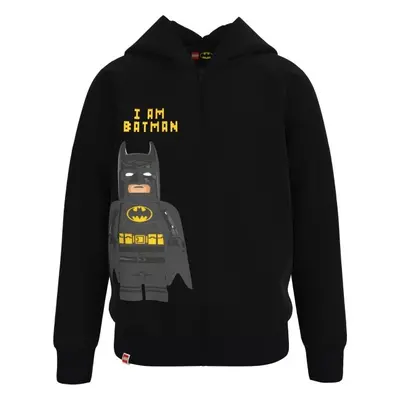 LEGO® kidswear CARDIGAN W. HOOD Chlapecká mikina, černá, velikost