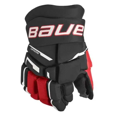 Bauer SUPREME M3 GLOVE-JR Juniorské hokejové rukavice, černá, velikost