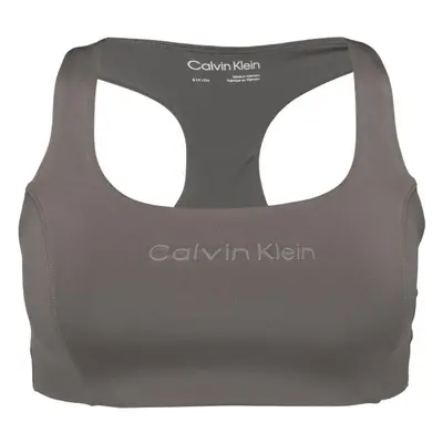 Calvin Klein WO - SPORTS BRA MEDIUM SUPPORT Dámská podprsenka, tmavě šedá, velikost