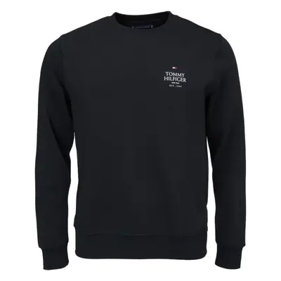 Tommy Hilfiger STACK SWEATSHIRT Pánská mikina, černá, velikost