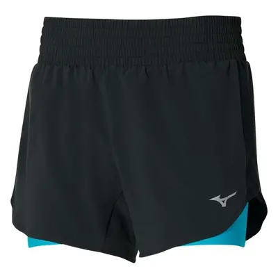 Mizuno 2IN1 4.5 SHORT Dámské běžecké šortky, černá, velikost