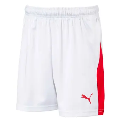 Puma LIGA SHORTS WITH BRIEF Chlapecké fotbalové šortky, bílá, velikost