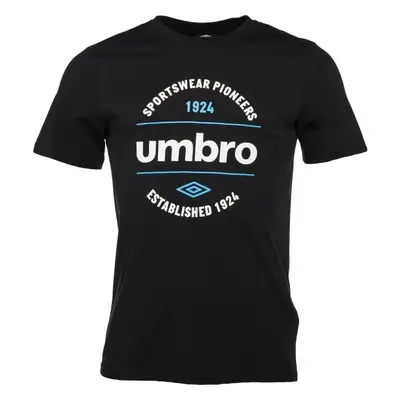 Umbro CIRCULAR GRAPHIC TEE Pánské triko, černá, velikost