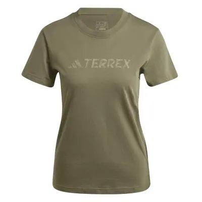 adidas TERREX CLASSIC LOGO Dámské triko, khaki, velikost