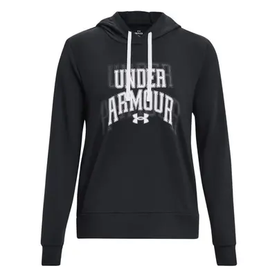 Under Armour RIVAL TERRY GRAPHIC Dámská mikina, černá, velikost