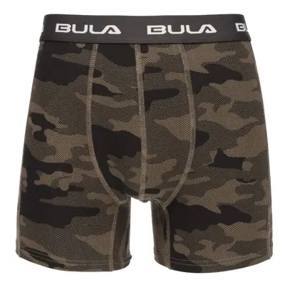 Bula PRINT BOXER Pánské boxerky, hnědá, velikost