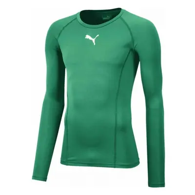 Puma LIGA BASELAYER LONG SLEEVE TEE Pánské funkční triko, zelená, velikost