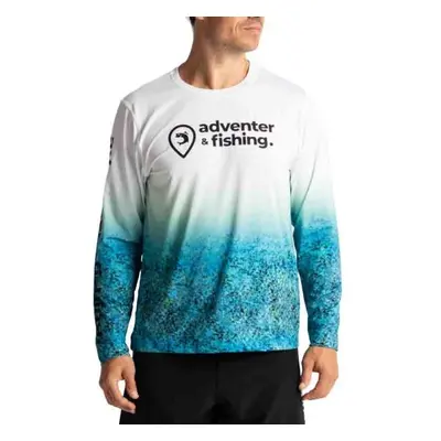 ADVENTER & FISHING UV T-SHIRT Pánské funkční UV tričko, bílá, velikost