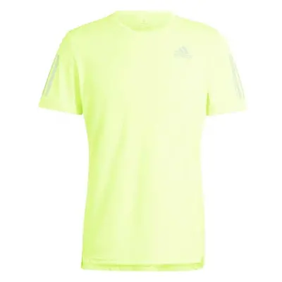 adidas OWN THE RUN TEE Pánské běžecké tričko, reflexní neon, velikost