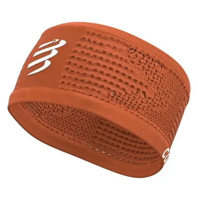 Compressport HEADBAND ON/OFF Běžecká sportovní čelenka, oranžová, velikost