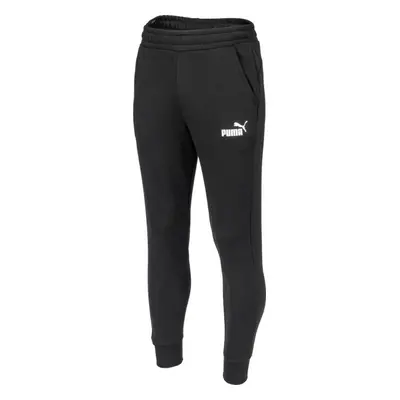 Puma ESSENTIALS LOGO PANTS Pánské tréninkové kalhoty, černá, velikost