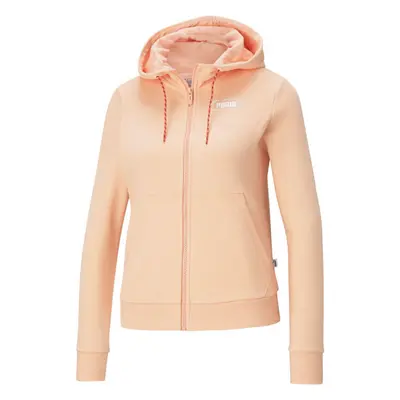 Puma REBEL FULL-ZIP HOODIE Dámská mikina, lososová, velikost