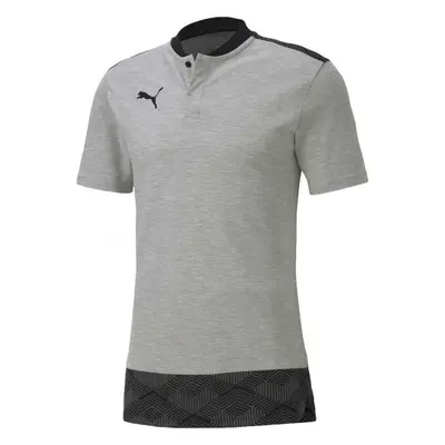 Puma TEAM FINAL CASUALS POLO SHIRT Pánské triko, šedá, velikost