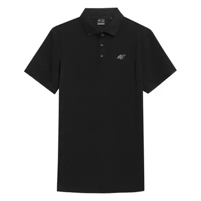 4F MEN´S POLO SHIRT Pánské polo triko, černá, velikost