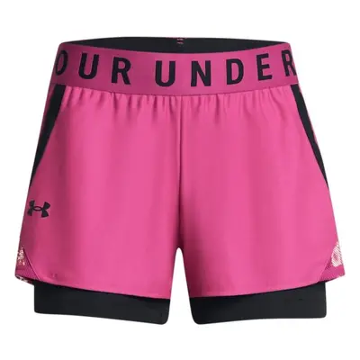 Under Armour PLAY UP 2-IN SHORTS Dámské kraťasy, růžová, velikost