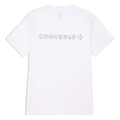 Converse WORDMARK SS TEE Dámské tričko, bílá, velikost