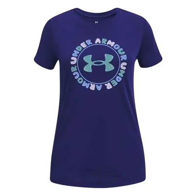 Under Armour TECH WORDMARK Dívčí tričko, modrá, velikost