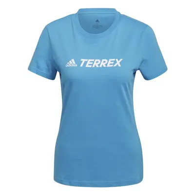 adidas TERREX TEE Dámské outdoorové tričko, modrá, velikost