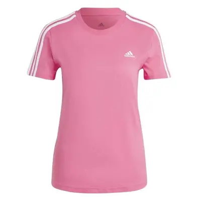 adidas 3-STRIPES TEE Dámské tričko, růžová, velikost