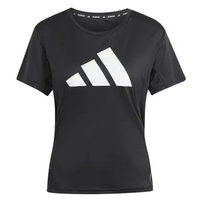 adidas RUN IT TEE Dámské běžecké tričko, černá, velikost