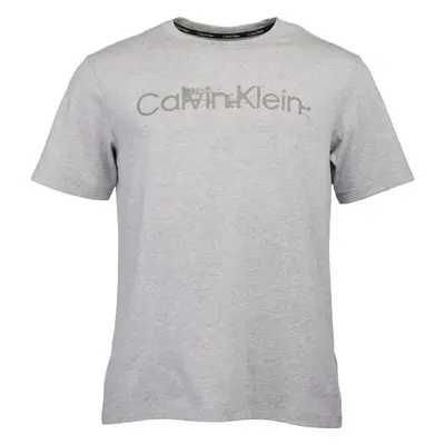 Calvin Klein ESSENTIALS PW S/S Pánské tričko, šedá, velikost