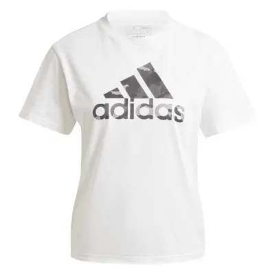 adidas CAMO GRAPHIC T-SHIRT Dámské triko, bílá, velikost