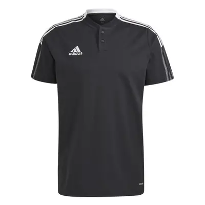 adidas TIRO POLO SHIRT Pánské fotbalové triko, černá, velikost