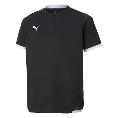 Puma TEAM LIGA JERSEY TEE Juniorské fotbalové triko, černá, velikost