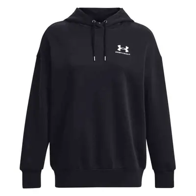 Under Armour ESSENTIAL FLC OS HOODIE Dámská mikina, černá, velikost