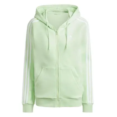 adidas ESSENTIALS 3-STRIPES HOODIE Dámská mikina, světle zelená, velikost