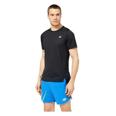 New Balance ACCELERATE SHORT SLEEVE Pánské sportovní triko, černá, velikost