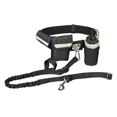 TRIXIE HANDS FREE BELT + LEASH Běžecký pás s vodítkem, černá, velikost