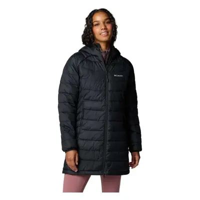 Columbia POWDER LITE II MID JACKET Dámská dlouhá zimní bunda, černá, velikost