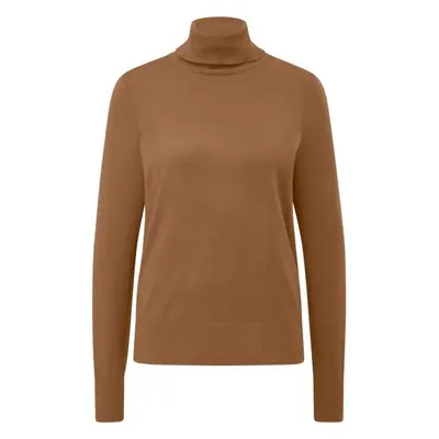 s.Oliver RL POLO NECK JUMPER NOOS Pulovr s rolákem, hnědá, velikost