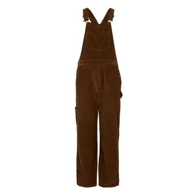 O'Neill CORD DUNGAREE Dámské laclové kalhoty, hnědá, velikost