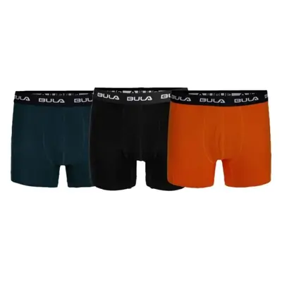 Bula BOXERS 3ks Pánské bavlněné boxerky, černá, velikost