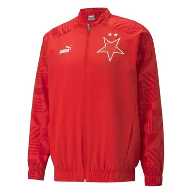 Puma SKS PREMATCH JACKET Pánská fotbalová bunda, červená, velikost