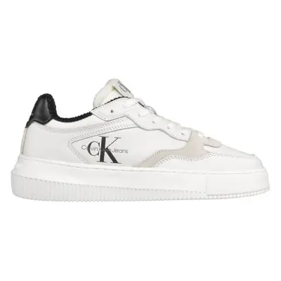 Calvin Klein CHUNKY CUPSOLE COUI LTH Dámská volnočasová obuv, bílá, velikost