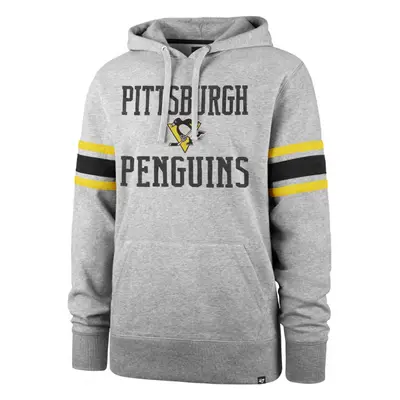 47 NHL PITTSBURGH PENGUINS DOUBLE BLOCK ’47 SLEEVE STRIPE HOOD Klubová mikina, šedá, velikost