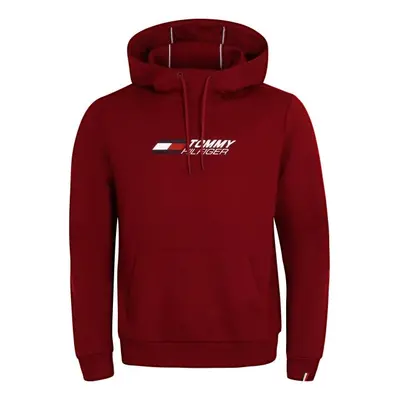 Tommy Hilfiger ESSENTIALS HOODY Pánská mikina, červená, velikost