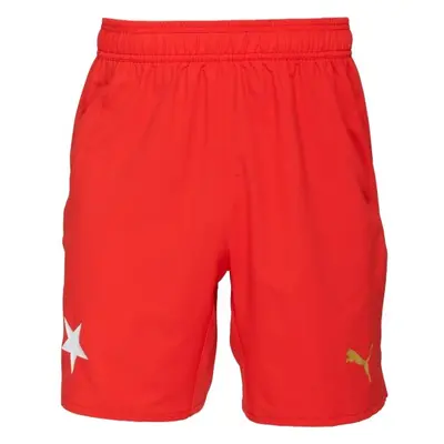 Puma SKS SHORTS PROMO Pánské fotbalové šortky, červená, velikost