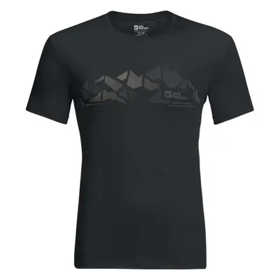 Jack Wolfskin PEAK GRAPHIC T Pánské funkční triko, tmavě šedá, velikost